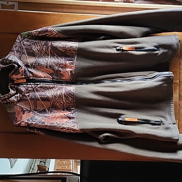 Trail Crest Men's Mossy Oak Fleece Jacket Size 2X - Picture 2 of 11